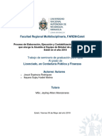 Facultad Regional Multidisciplinaria, FAREM-Estelí: Trabajo de Seminario de Graduación para Optar Al Grado de