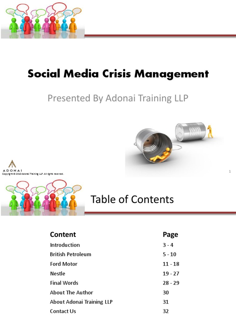 Social Media Crisis Management | PDF | Crisis Management | Twitter