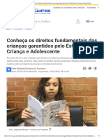 Conheça Os Direitos Fundamentais Das Crianças Garantidos Pelo Estatuto Da Criança e Adolescente