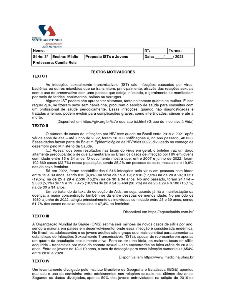Proposta ists e juventude pdf