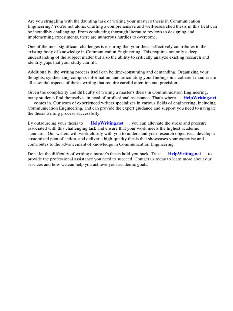 Master Thesis Communication Engineering Pdf Thesis Modulation