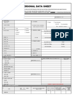 Personal Data Sheet