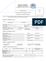 GF 1 Student Inventory Form 1