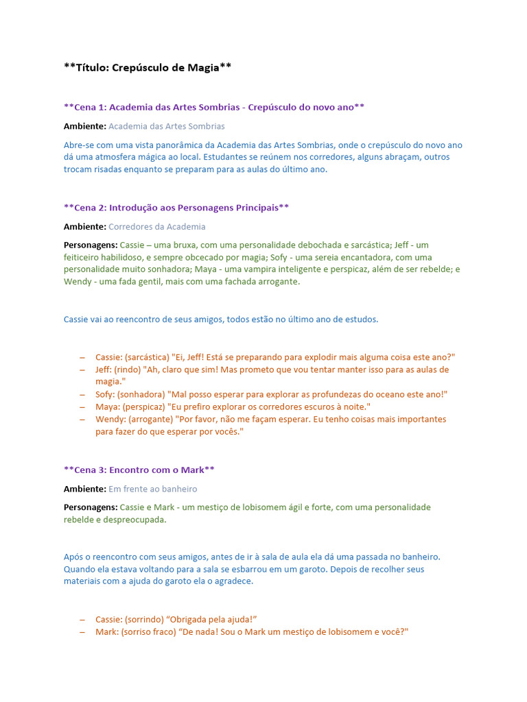 Roteiro Original Pdf