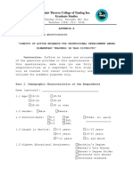 APPENDIX 1 Research Instrument