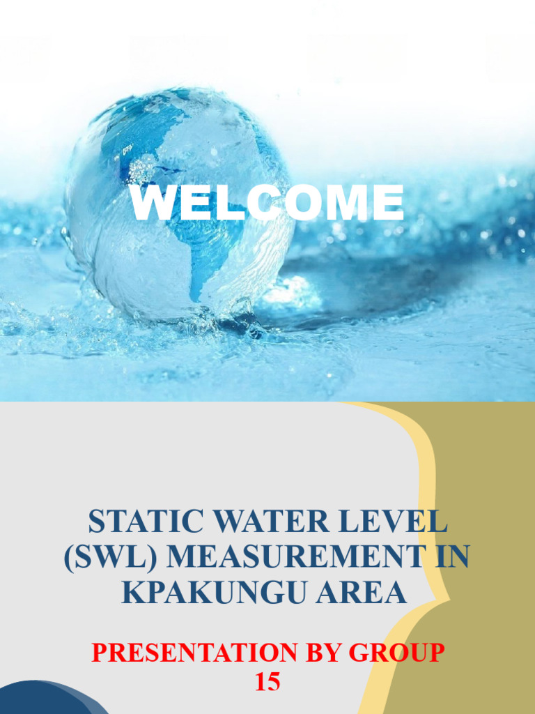 Static Water Level Study in Kpakungu | PDF | Groundwater | Aquifer