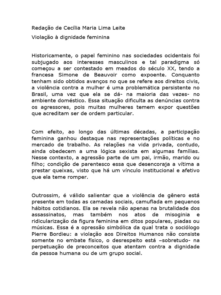 Combate à Violência Doméstica no Brasil | PDF | Violência | Violência ...