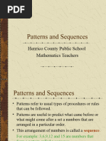 Grade 3 Math Lesson: Number Patterns | PDF