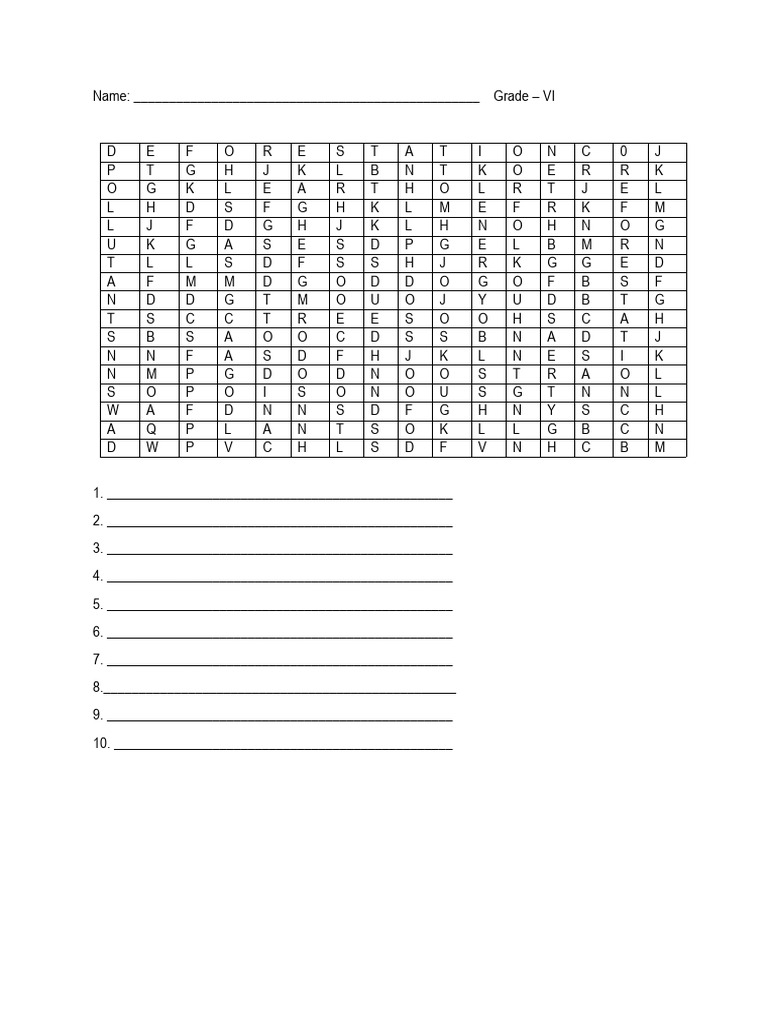 Word Puzzle | PDF
