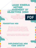 Penilaian Kinerja Metode Management by Objektives (MBO) - Kel 2