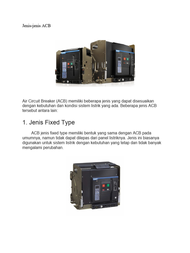 Jenis Acb | PDF | Griya & Taman