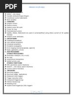 PL SQL Notes