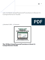 The 10 Most Used Financial Functions in Excel - A Comprehensive Guide - Skillfine