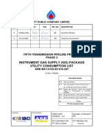 ASE-ED-I-2104.03-010-007-R0 Utility Consumption List