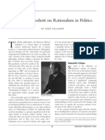 Michael Oakeshott On Rationalism in Politics: by Gene Callahan