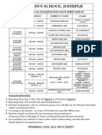 Ssce Practical Examination Date Sheet 2023-24