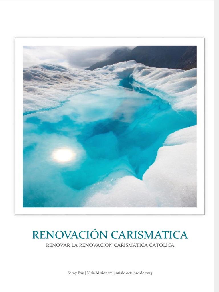 La Renovacion Carismatica Catolica Pdf Confirmación Espíritu Santo