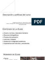 Descripción y Politicas Del Curso