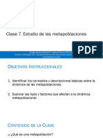 Clase 7 - Estudio de Las Metapoblaciones