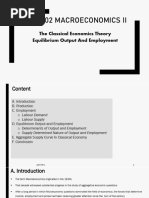 L1 - PartA - Classical - Output and Employment