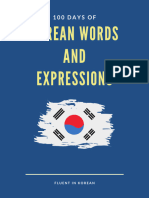 100 Days of Korean Words and Expressions
