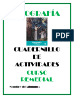 Geografía: Cuadernillo DE Actividades