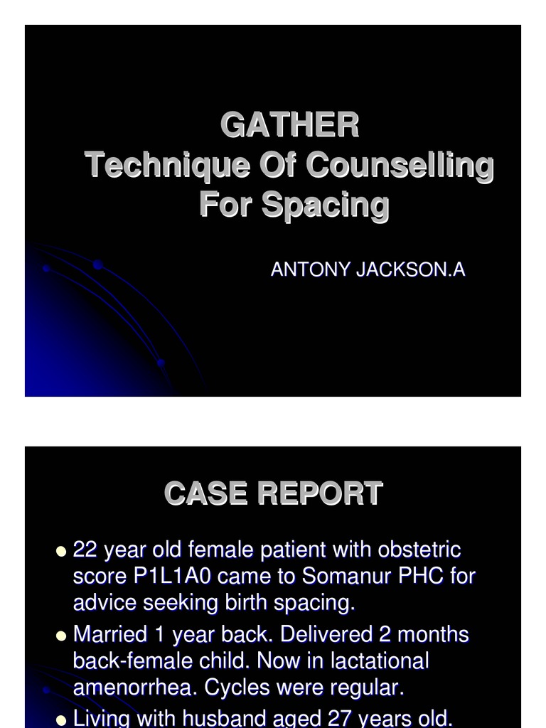 GATHER Approach in Family Planning | PDF