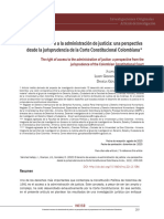 El Derecho de Acceso A La Administración de Justicia: Una Perspectiva Desde La Jurisprudencia de La Corte Constitucional Colombiana