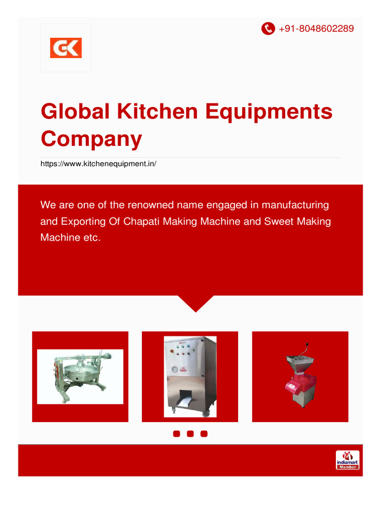 Global Kitchen Equipments Company PDF Dishwasher Kitchen