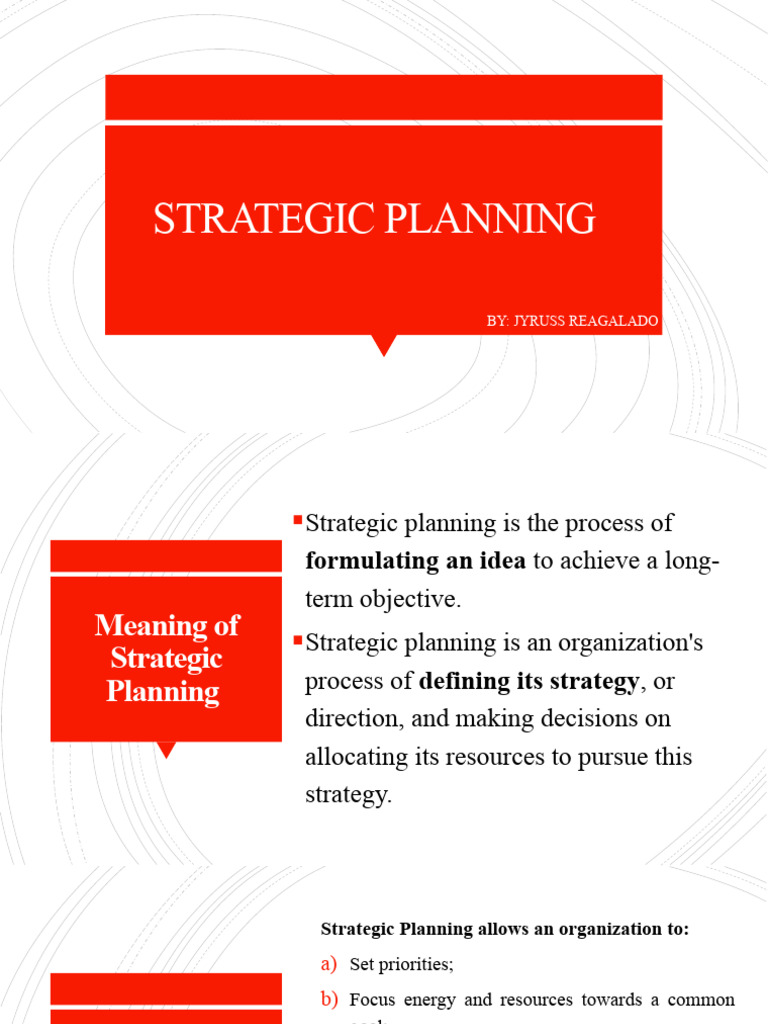 Strategic Planning Essentials Guide | PDF | Strategic Management ...