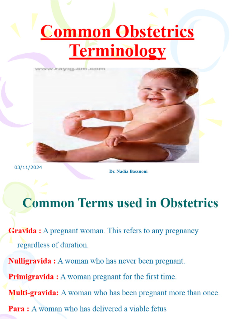 Essential Obstetrics Terminology Guide | PDF | Pregnancy | Reproduction