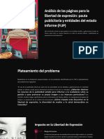 Analisis de Las Paginas para La Libertad de Expresion Pauta Publicitaria y Entidades Del Estado