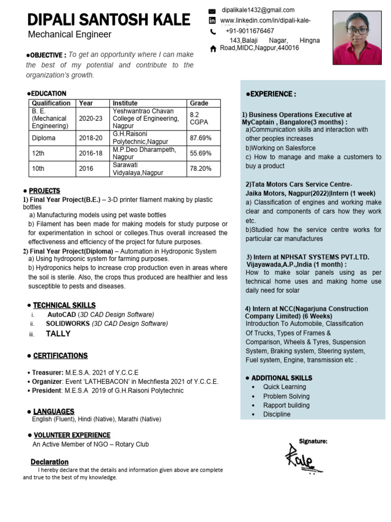 Dipali Kale PDF Vehicles Motor Vehicle