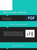 Topics For Polite Small Talk