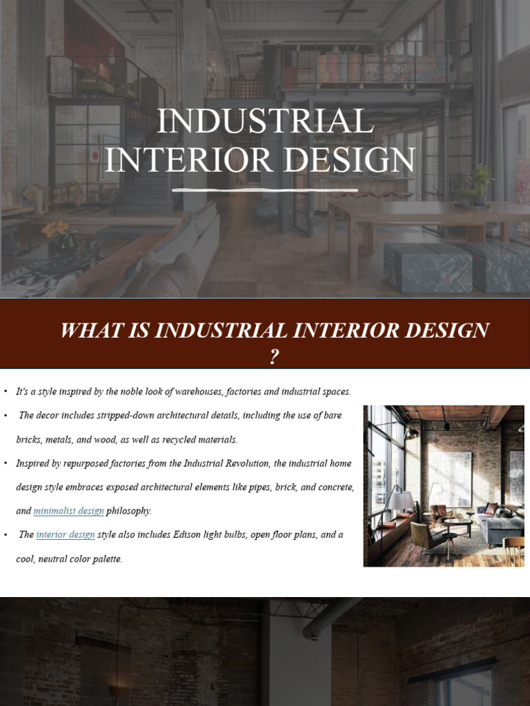 Industrial Interior Design Guide | PDF | Minimalism | Architectural Design