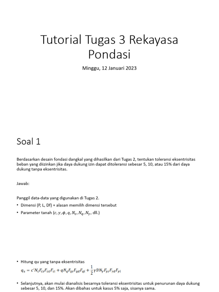 Tutorial Tugas 3 | PDF | Metode & Bahan Ajar
