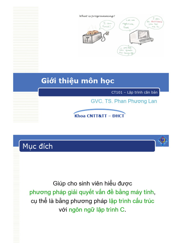 T00 GioiThieuMonHoc | PDF