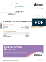 Special Monthly Interest Statement Account