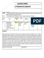 Amf-P-06 Procedure For Calibration