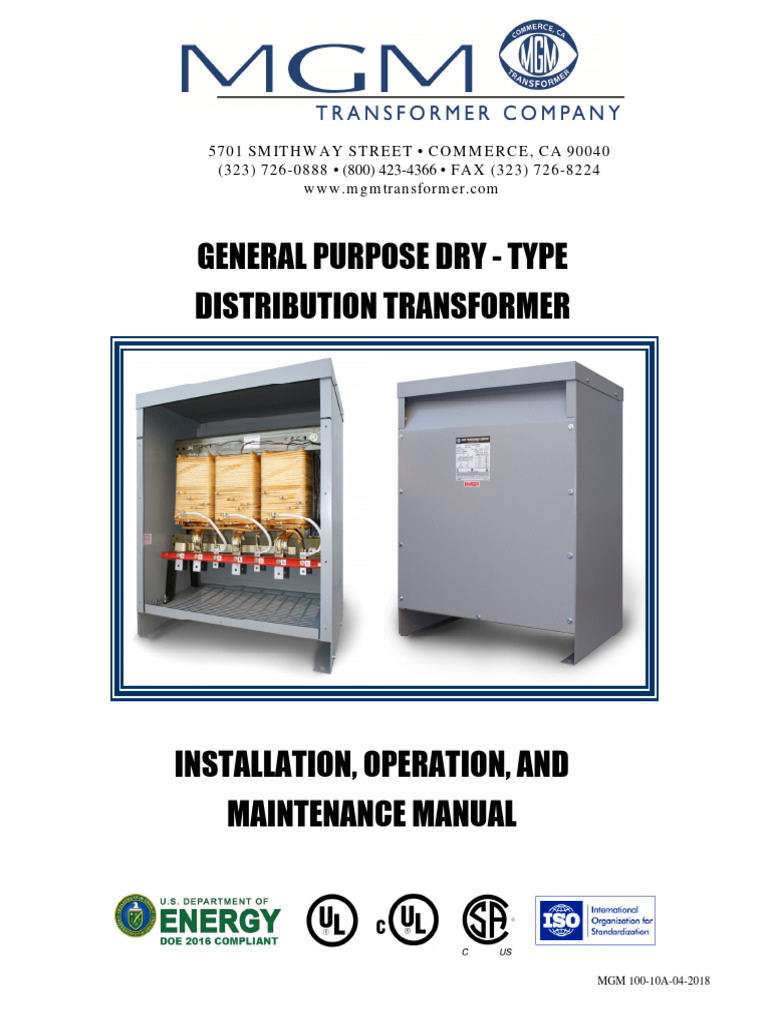 General Purpose Dry - Type Distribution Transformer | PDF