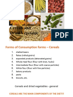 PW 9c - Cereals and Dried Vegetables