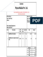 Physics Wallah NEET Receipt