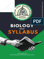 Biology Ijmb Syllabus