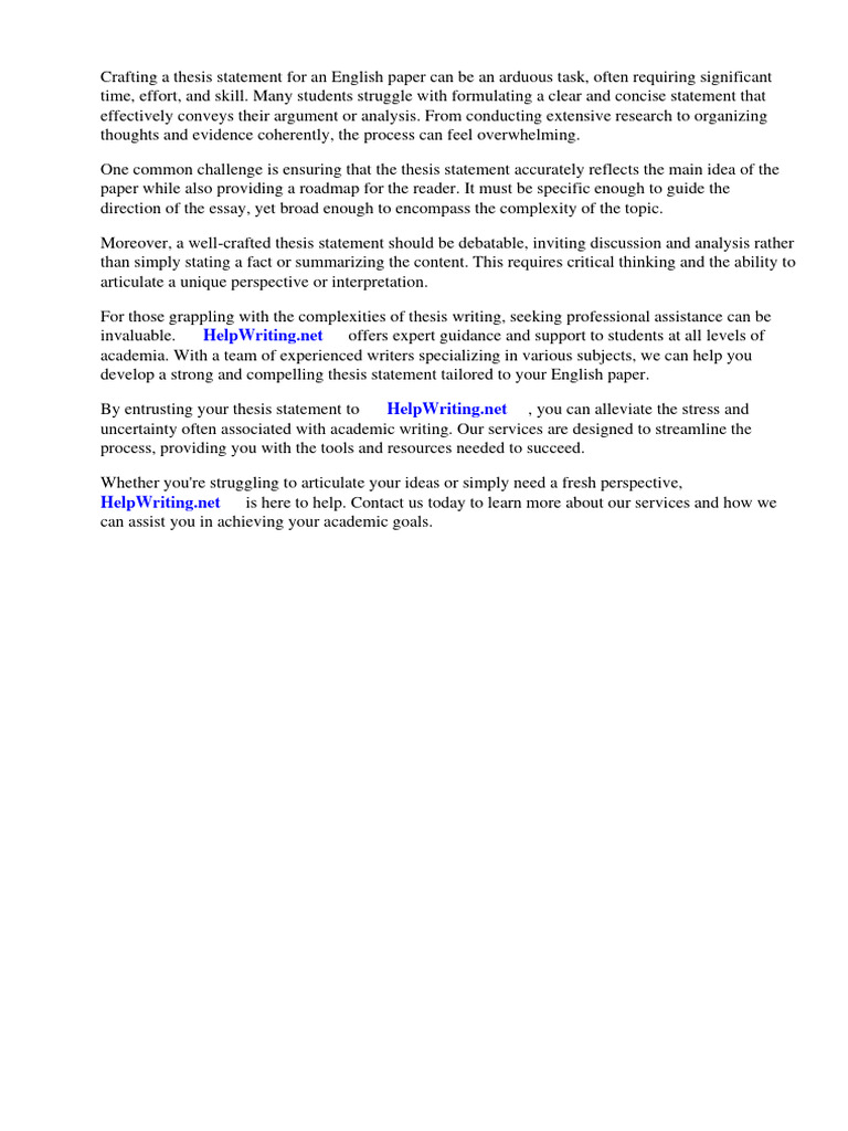 Crafting Effective Thesis Statements | PDF | Essays | Thesis