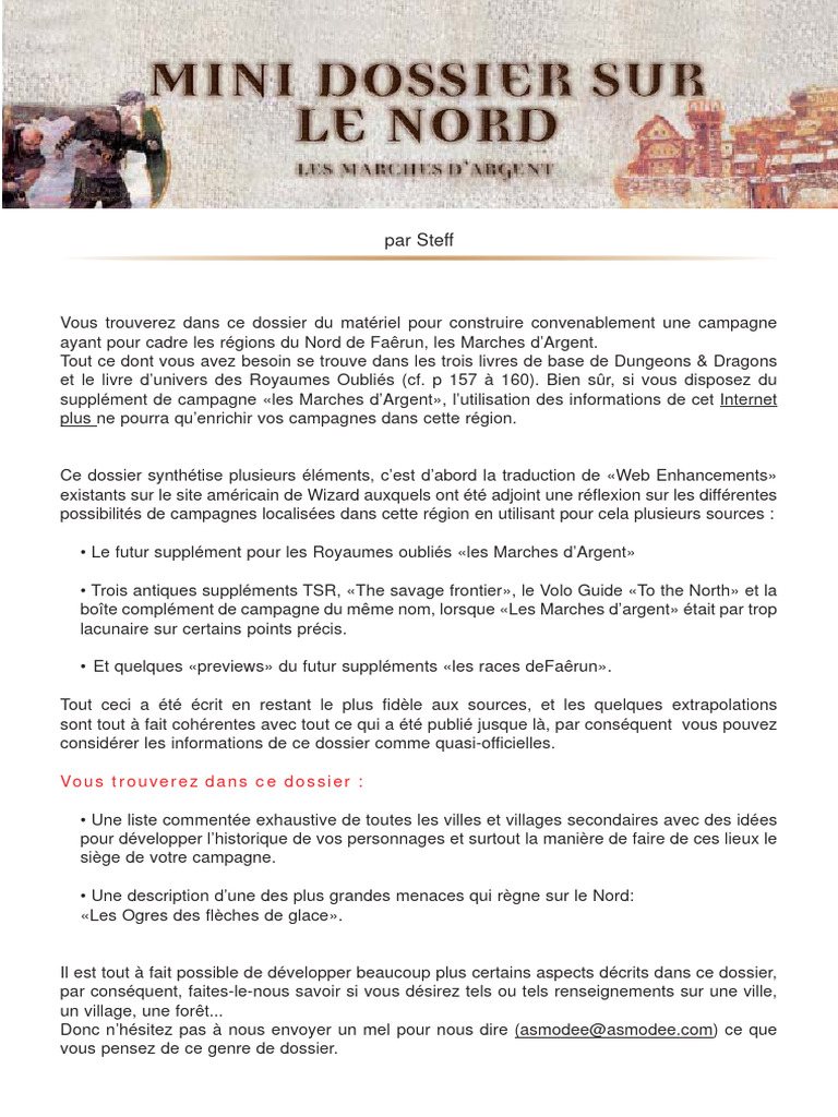 Mini Dossier Sur Le Nord | PDF