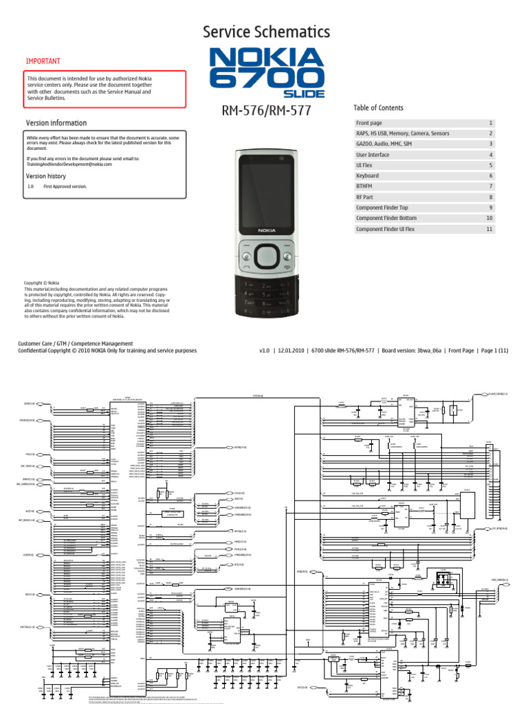 nokia_6700s_[rm-576_rm-577]_schematics_sch | PDF | Computing | Design