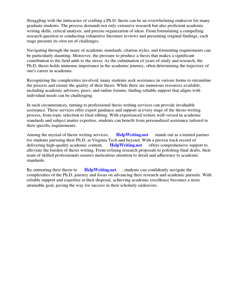 Phd Thesis Virginia Tech Pdf Thesis Apa Style