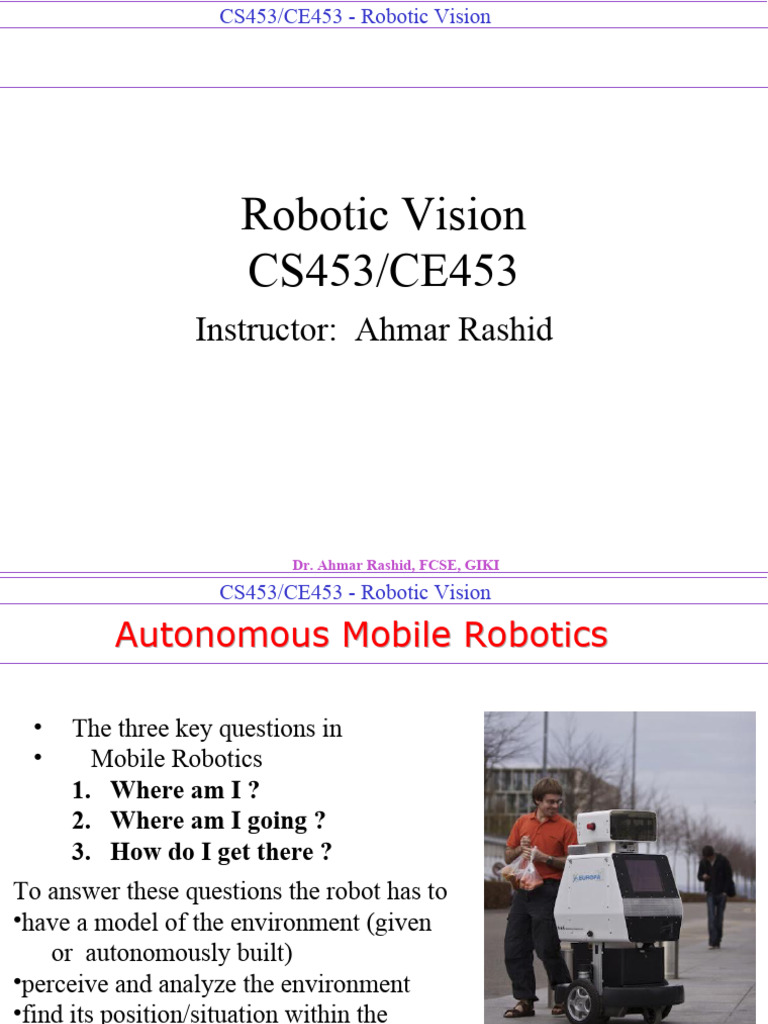 Robotic Vision Systems Overview | PDF
