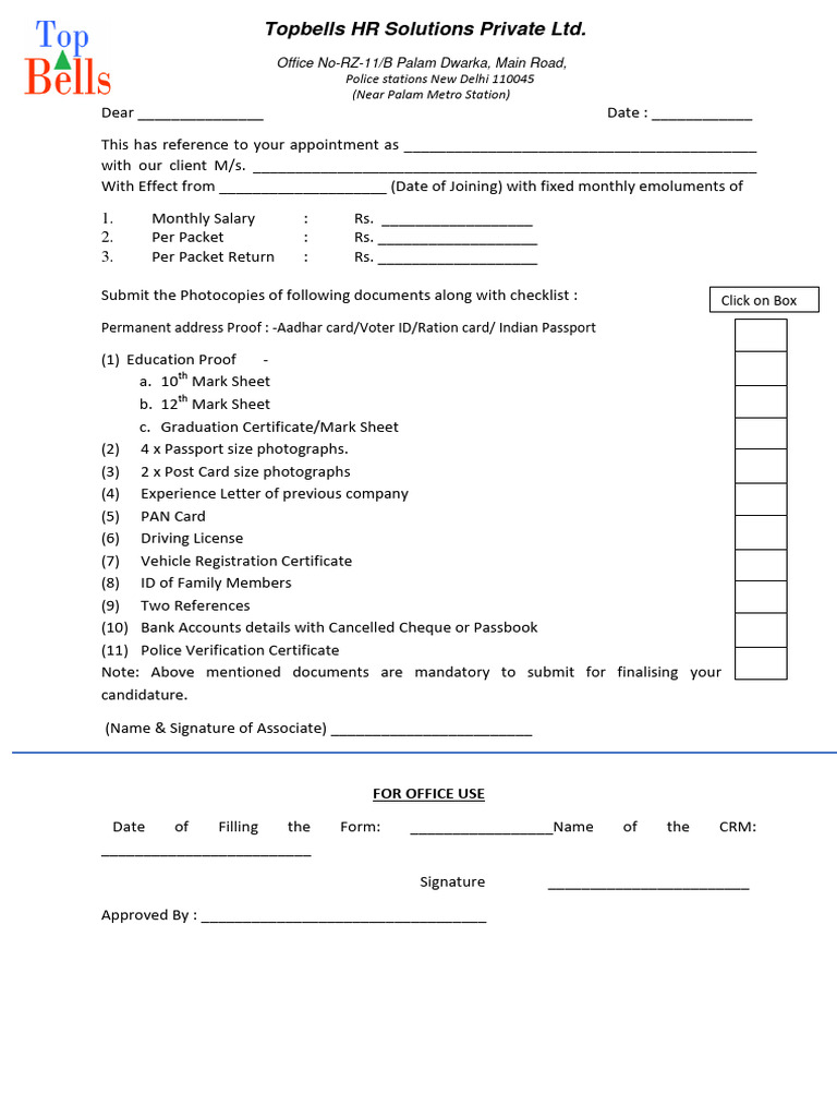 Joining Kit PDF Access Control Document