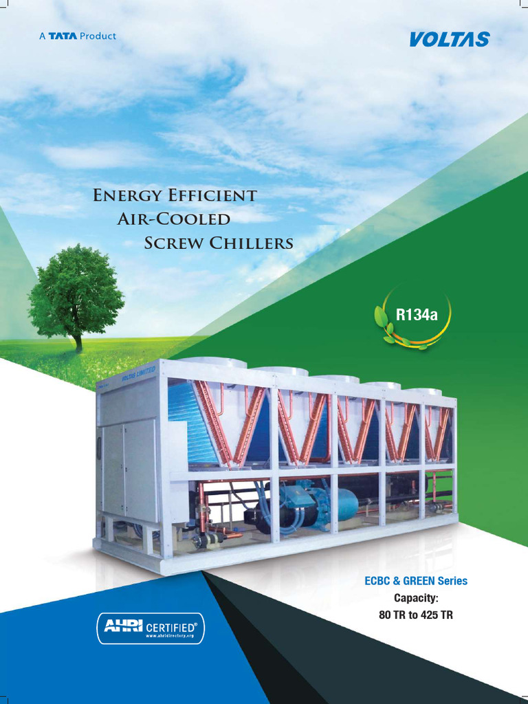 Energy Efficient Screw Chillers by Voltas | PDF | Air Conditioning ...